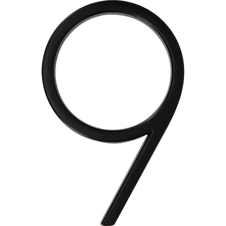 Hillman HILLMAN Distinctions 5 in. Black Steel Screw-On Number 9 1 pc, PK3 844719